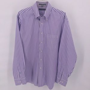 Tommy Hilfiger Purple/White Stripe 15 1/2 34/35 M